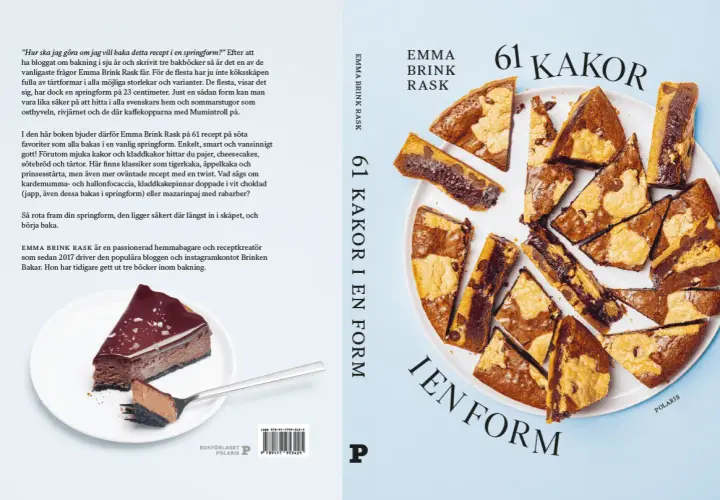 61 kakor i en form, en bok med recept att baka i springform. Här finns allt från kladdkaka till prinsesstårta.