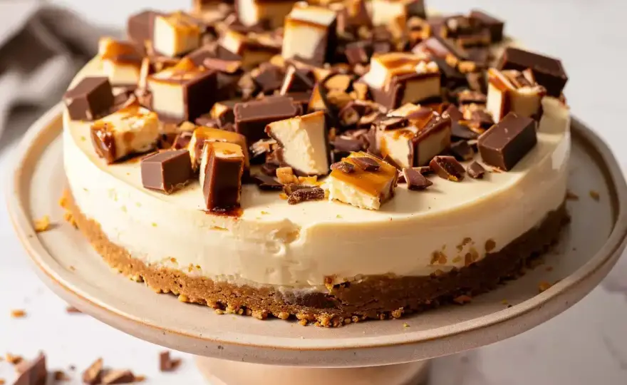 Daim cheesecake - Så lyckas du med krämig fyllning & krisp