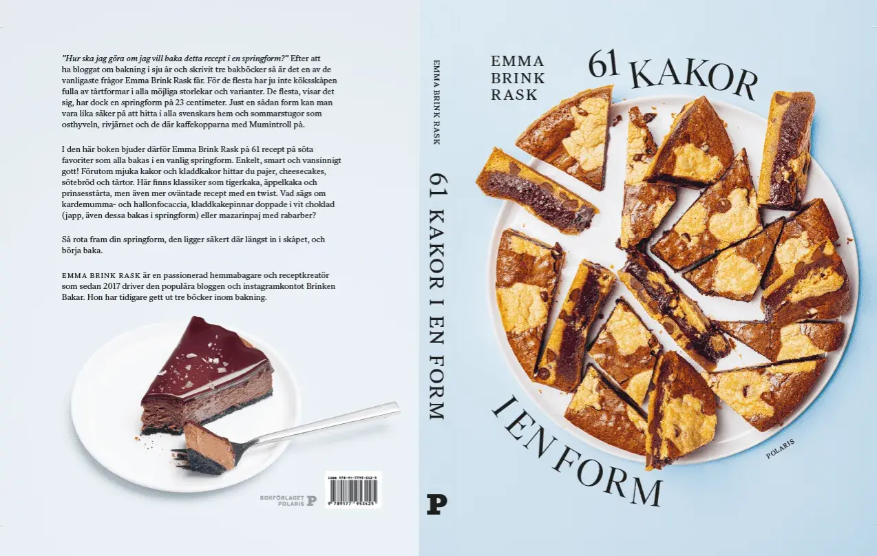 61 kakor i en form, en bok med recept att baka i springform. Här finns allt från kladdkaka till prinsesstårta.